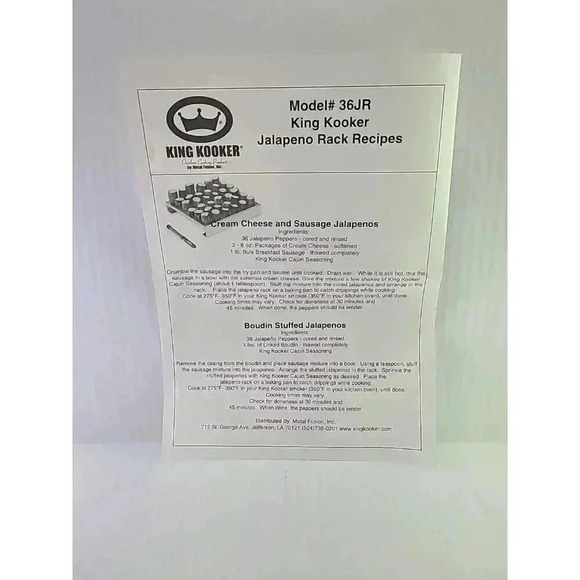 King Kooker Stainless Steel Jalapeño Rack with Corer 36 Hole Model 36JR - Picture 9 of 9